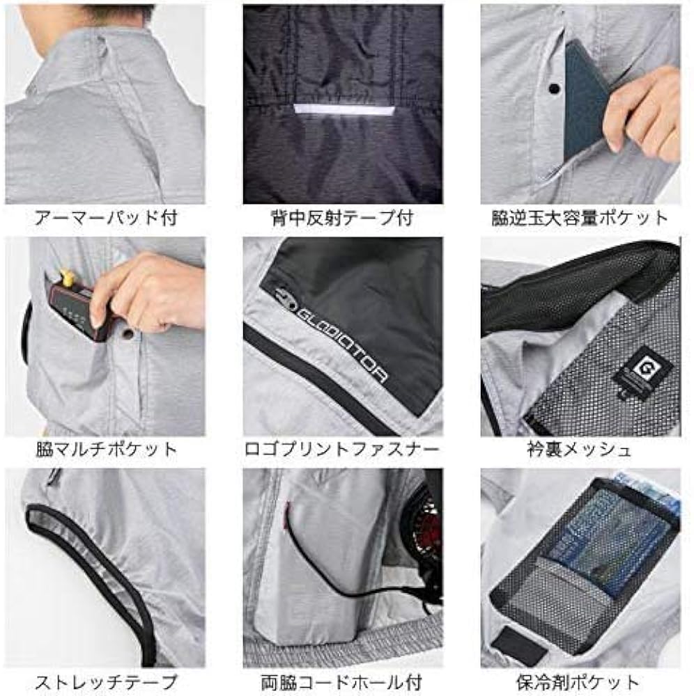Amazon.co.jp: [Cooling Wear] コーコス 【G-6219】空調風神服